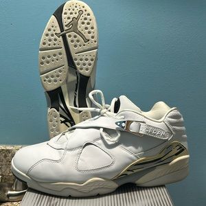 Nike Jordan 8 VIII Low White and Chrome Size 13 Original Box Used Casually